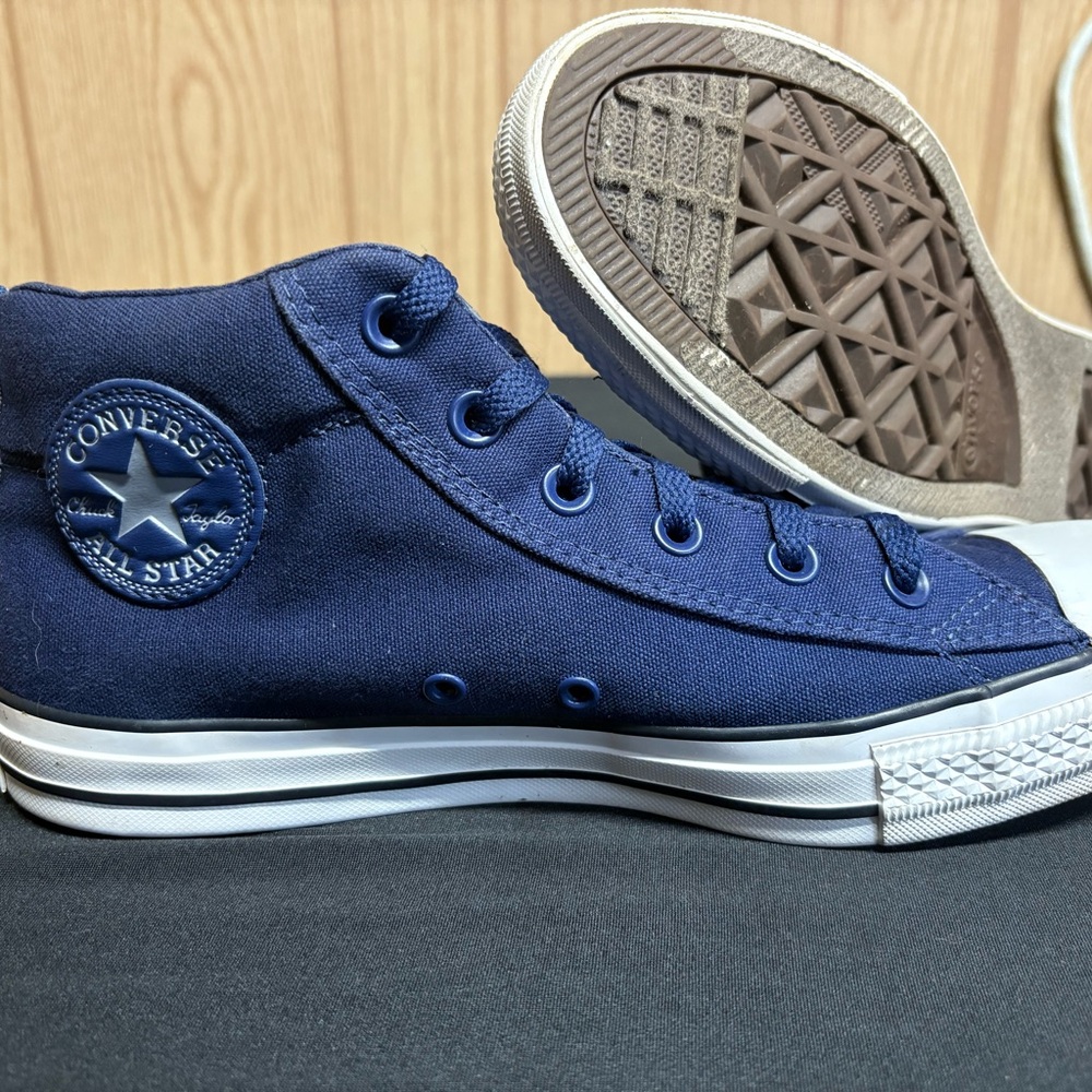 Converse Blue High-Top Sneakers Canvas Rubber